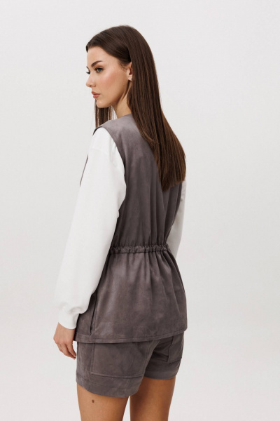 Джемпер, жилет, шорты Fantazia Mod 5231 дымчатый - фото 8