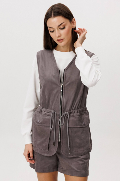 Джемпер, жилет, шорты Fantazia Mod 5231 дымчатый - фото 6