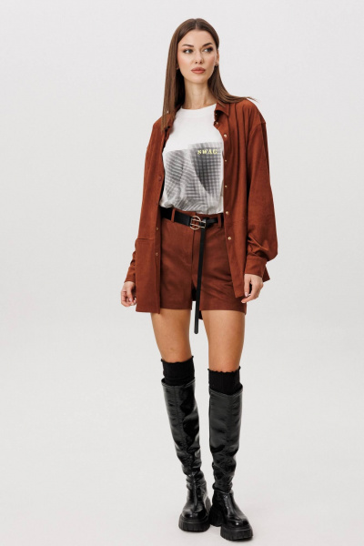 Жакет, шорты Fantazia Mod 5257 медно-рыжий - фото 2