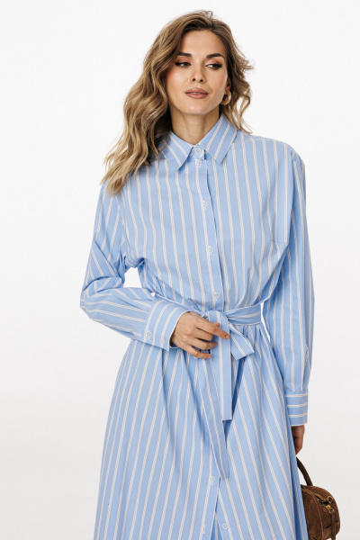 Платье EOLA 3026 голубой_в_полоску - фото 14