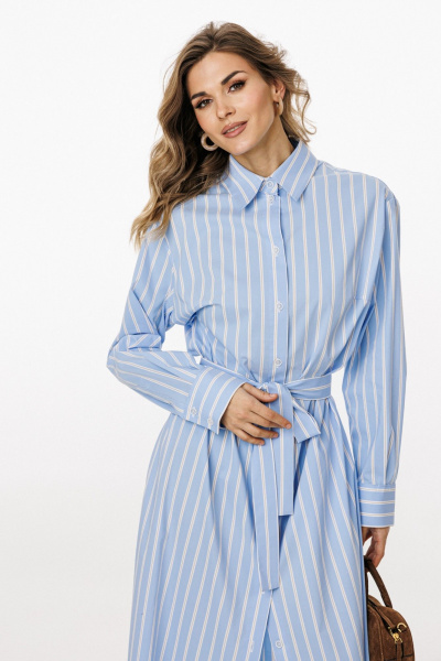 Платье EOLA 3026 голубой_в_полоску - фото 13