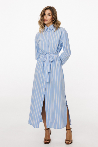 Платье EOLA 3026 голубой_в_полоску - фото 8