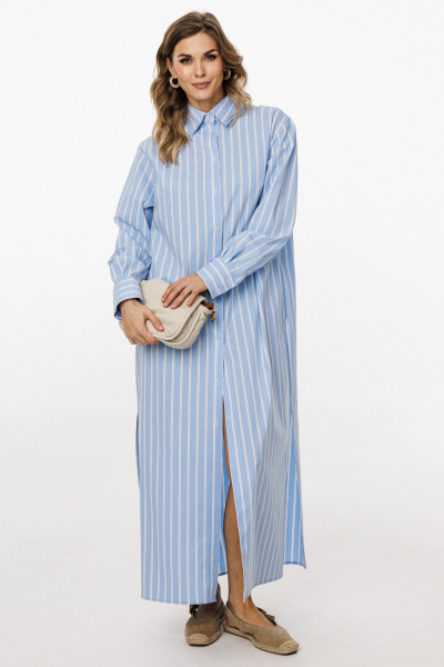 Платье EOLA 3026 голубой_в_полоску - фото 5