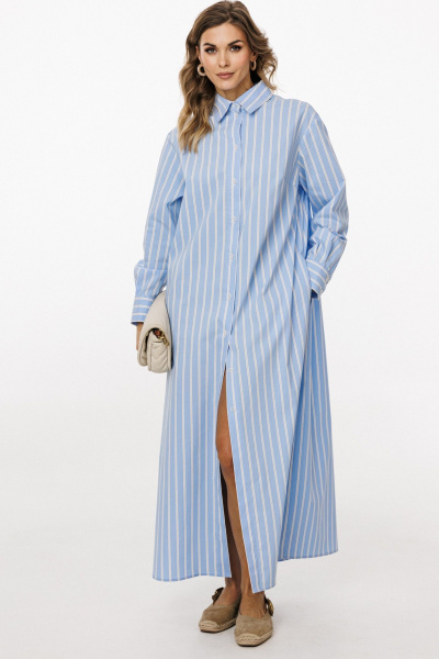 Платье EOLA 3026 голубой_в_полоску - фото 4