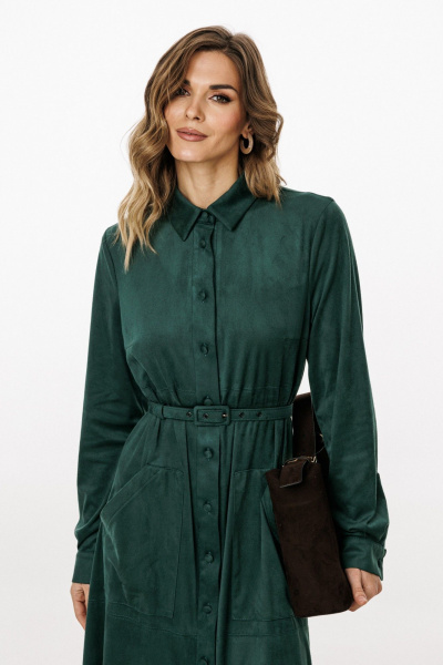 Платье EOLA 3027 т.изумруд - фото 14