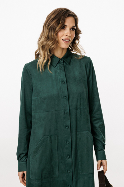 Платье EOLA 3027 т.изумруд - фото 7