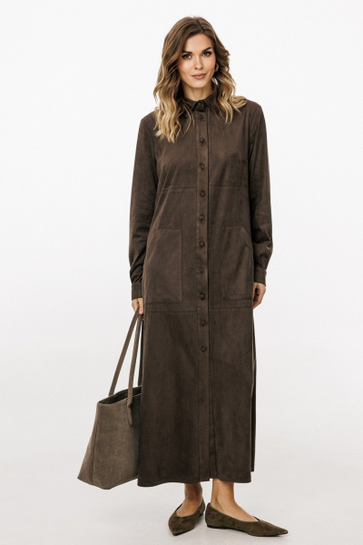 Платье EOLA 3027 шоколад - фото 7