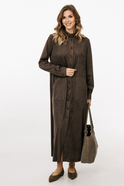 Платье EOLA 3027 шоколад - фото 3