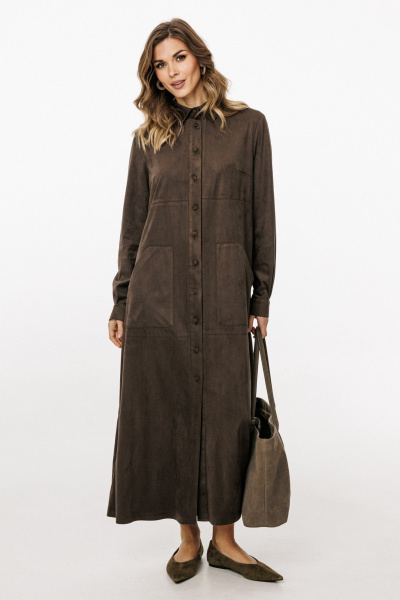 Платье EOLA 3027 шоколад - фото 2