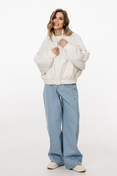 Куртка EOLA 3034 молочный/голубой - фото 16