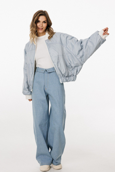 Куртка EOLA 3034 молочный/голубой - фото 9