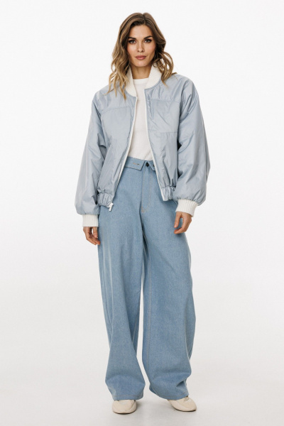 Куртка EOLA 3034 молочный/голубой - фото 8