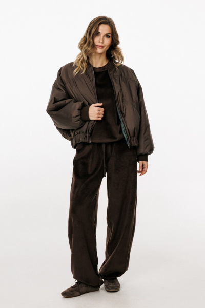 Куртка EOLA 3034 шоколад/т.изумруд - фото 21