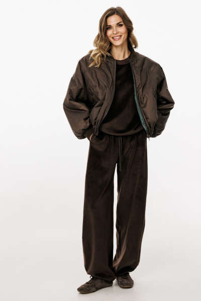 Куртка EOLA 3034 шоколад/т.изумруд - фото 20