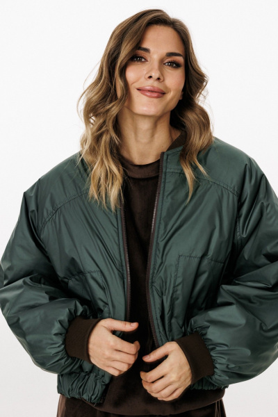 Куртка EOLA 3034 шоколад/т.изумруд - фото 13