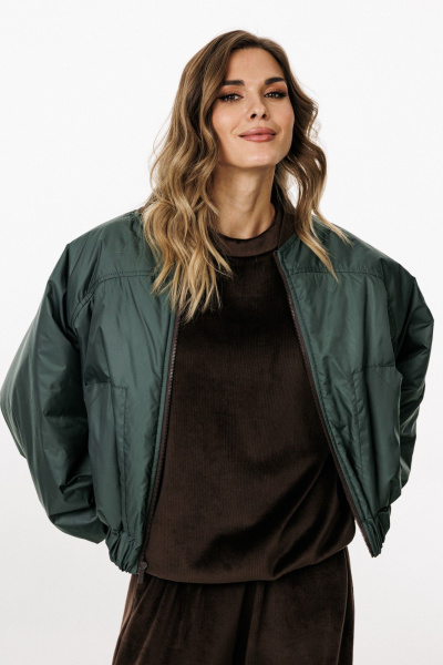 Куртка EOLA 3034 шоколад/т.изумруд - фото 11