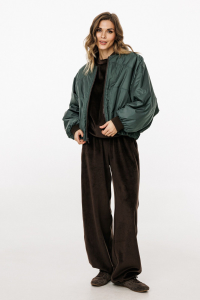 Куртка EOLA 3034 шоколад/т.изумруд - фото 5