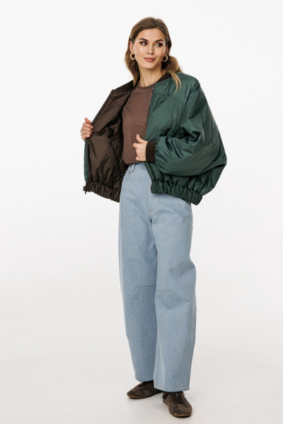 Куртка EOLA 3034.1 шоколад/т.изумруд - фото 10