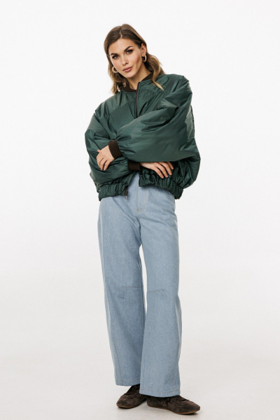 Куртка EOLA 3034.1 шоколад/т.изумруд - фото 8