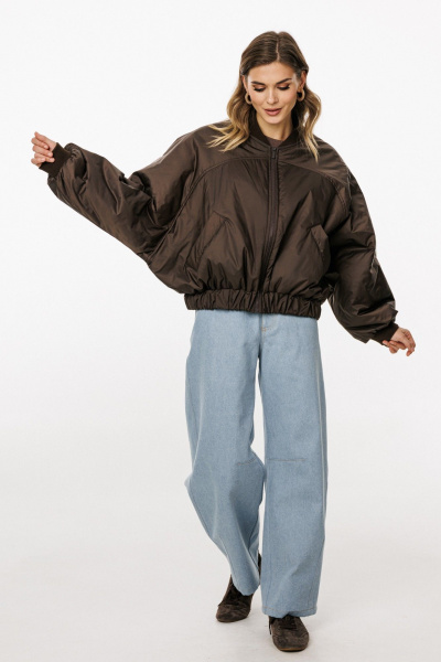 Куртка EOLA 3034.1 шоколад/т.изумруд - фото 3