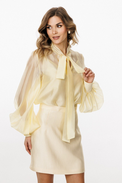 Блуза, топ EOLA 3035 сливочно_ масло - фото 5