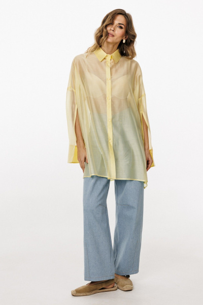 Блуза EOLA 3036 сливочное_масло - фото 8