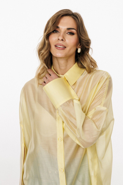 Блуза EOLA 3036 сливочное_масло - фото 7