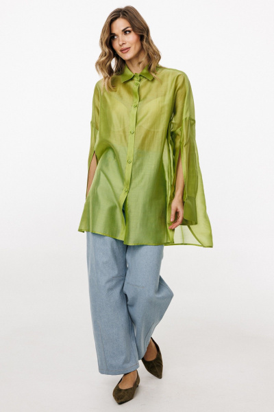 Блуза EOLA 3036 трава - фото 7