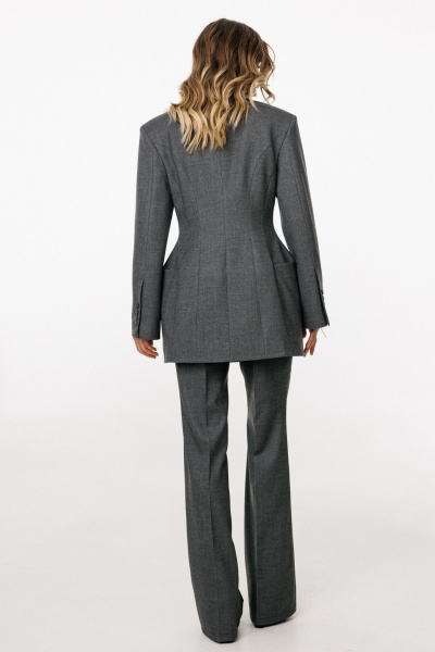 Брюки EOLA 3038 серый_меланж - фото 4