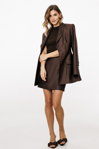 Жакет EOLA 3039.1 шоколад - фото 1