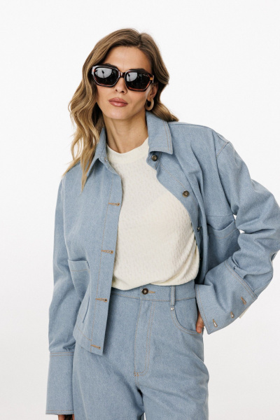 Блуза EOLA 3042 голубой - фото 7