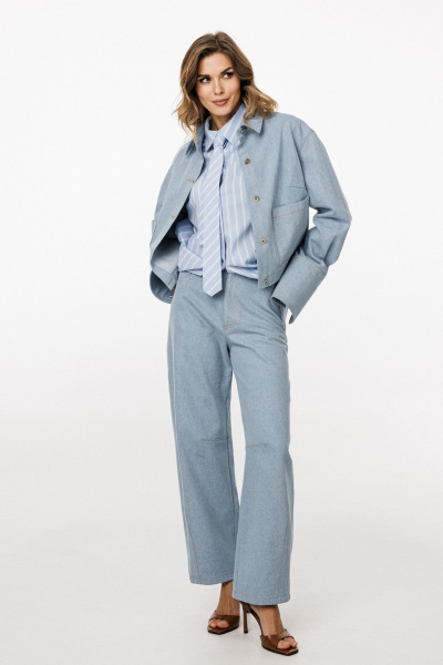 Блуза EOLA 3042.2 голубой - фото 2