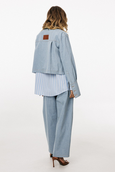 Брюки EOLA 3043.5 голубой - фото 5