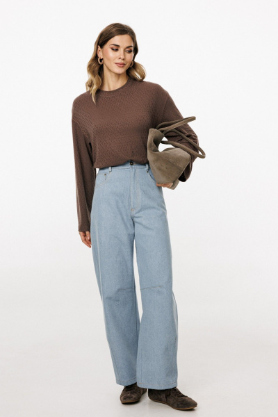 Брюки EOLA 3043.6 голубой - фото 5