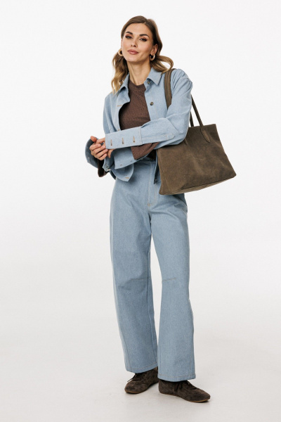 Брюки EOLA 3043.7 голубой - фото 3