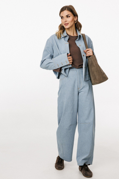 Брюки EOLA 3043.7 голубой - фото 2