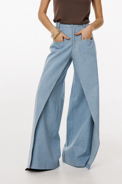 Брюки EOLA 3044 голубой - фото 5