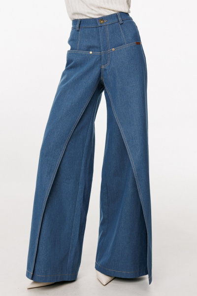 Брюки EOLA 3044 темно-голубой - фото 4