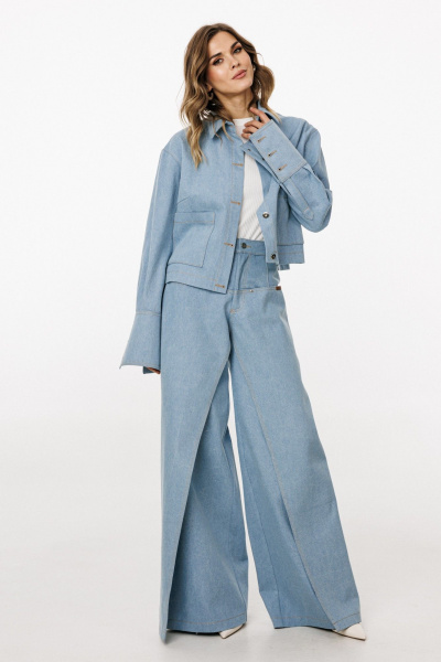 Брюки EOLA 3044.2 голубой - фото 3