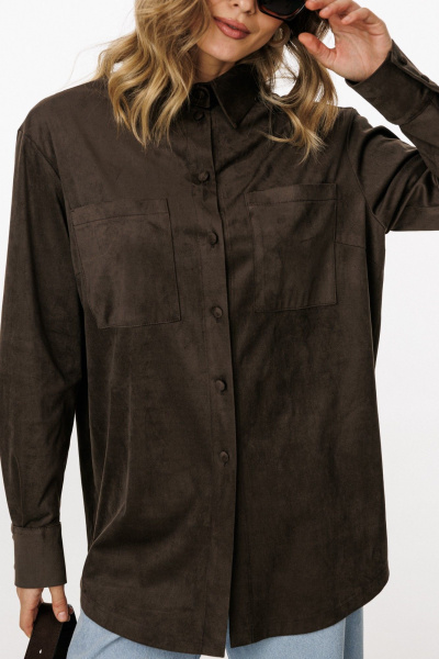 Блуза EOLA 3051 шоколад - фото 8