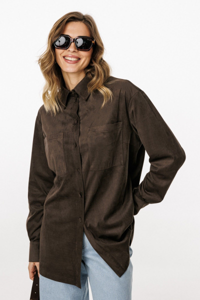 Блуза EOLA 3051 шоколад - фото 1