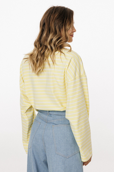 Джемпер EOLA 3052 лимонный_в_полоску - фото 7