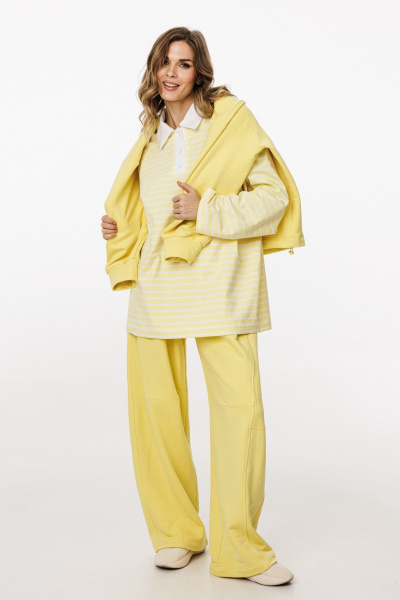 Джемпер EOLA 3052.1 лимонный_в_полоску - фото 10