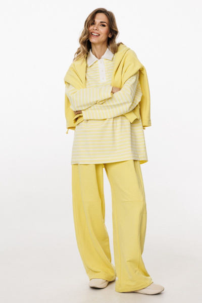 Джемпер EOLA 3052.1 лимонный_в_полоску - фото 9