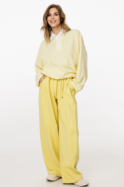 Джемпер EOLA 3052.1 лимонный_в_полоску - фото 7