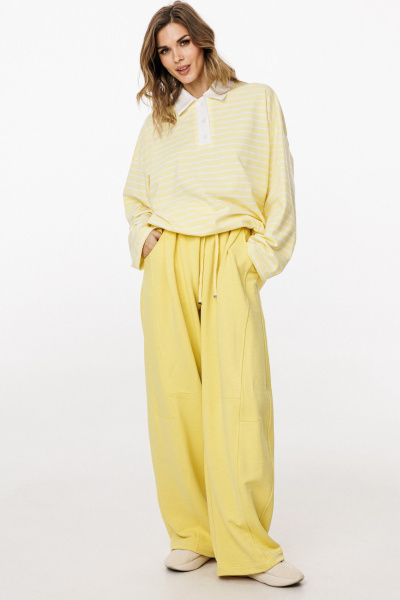 Джемпер EOLA 3052.1 лимонный_в_полоску - фото 6