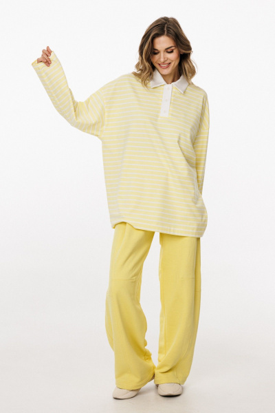 Джемпер EOLA 3052.1 лимонный_в_полоску - фото 3