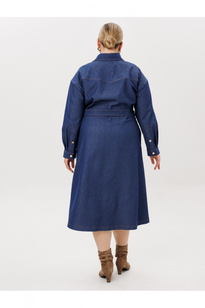 Платье AVA fashion М-174 синий - фото 8