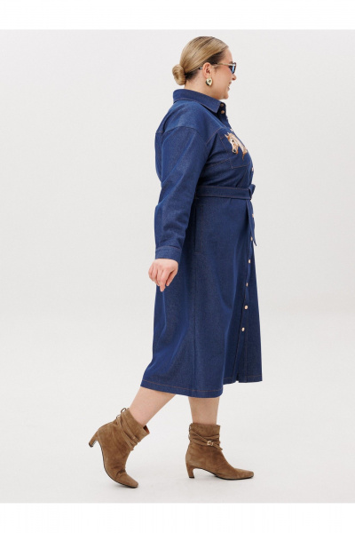 Платье AVA fashion М-174 синий - фото 7