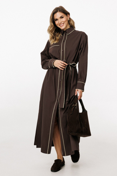 Платье EOLA 3057 шоколад - фото 2